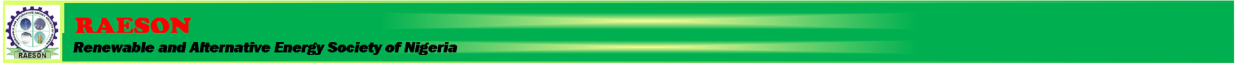 RENEWABLE AND ALTERNATIVE ENERGY SOCIETY OF NIGERIA (RAESON)